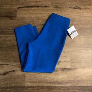 Topshop Blue Cropped Ankle Trouser Women size 6